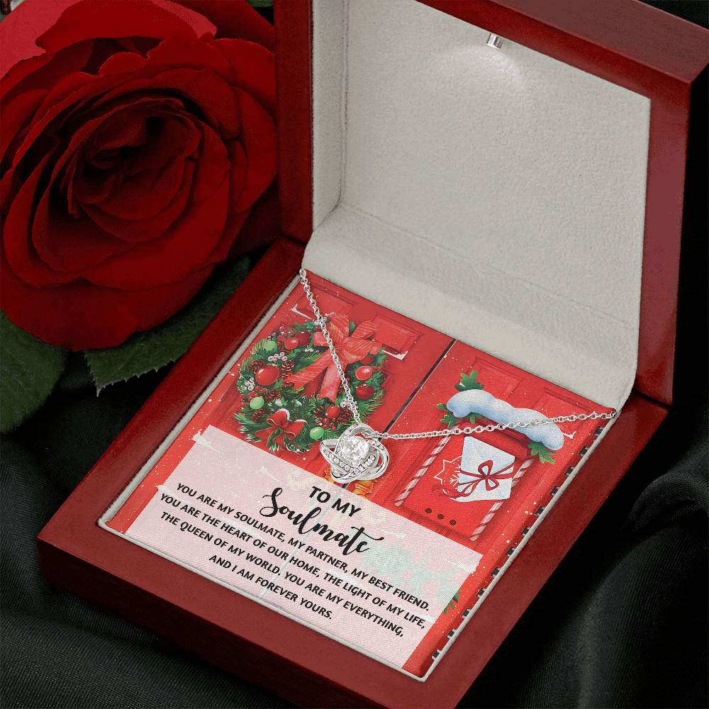 To My Soulmate Necklace, Christmas Gifts For My Wife, Funny Christmas Gift For Wife, Soulmate Gifts For Her, Christmas For Wife
