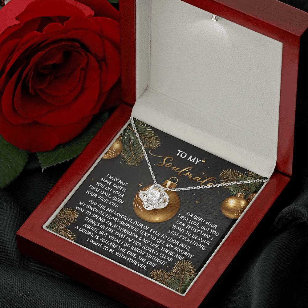 To My Soulmate Necklace, Wife Christmas Gift, Best Christmas Gifts For My Wife, Funny Christmas Gift For Wife