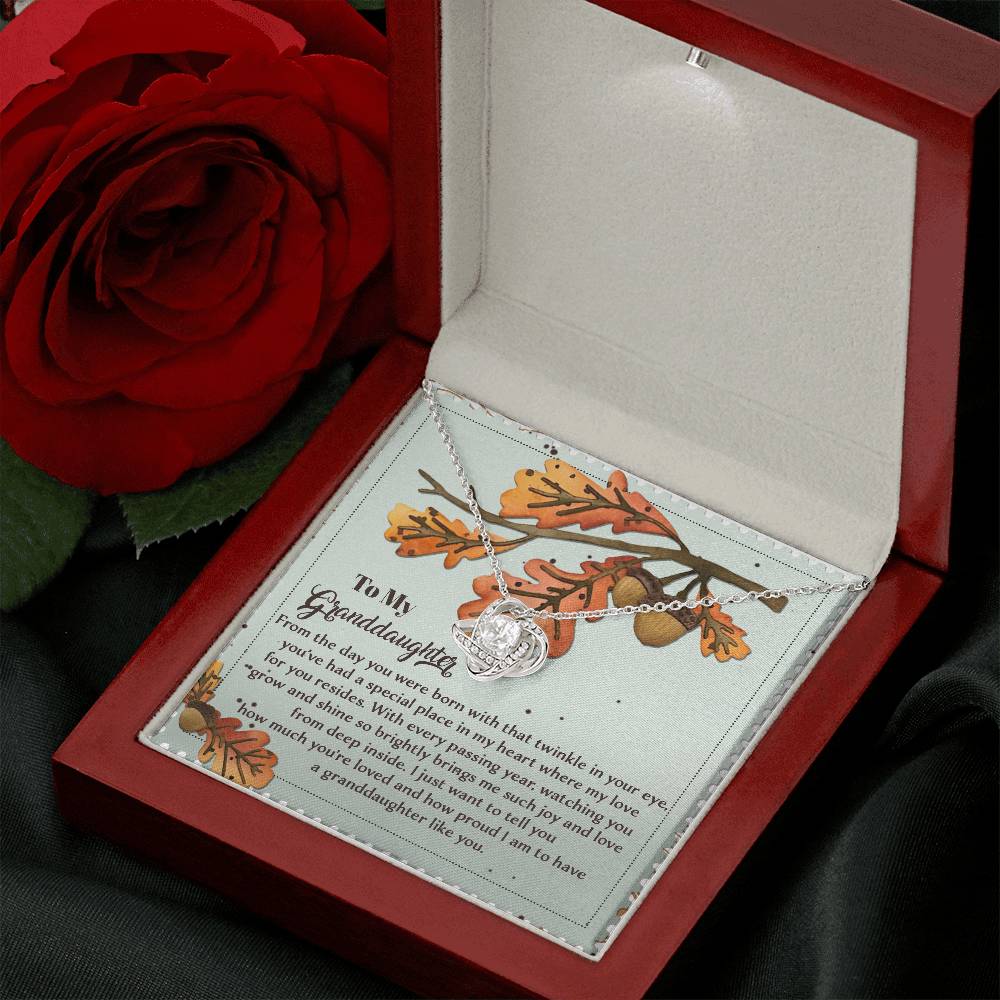 To My Granddaughter Necklace, Gifts For Granddaughter From Grandma, Valentines Card For Granddaughter, Necklace For Granddaughter From Grandpa