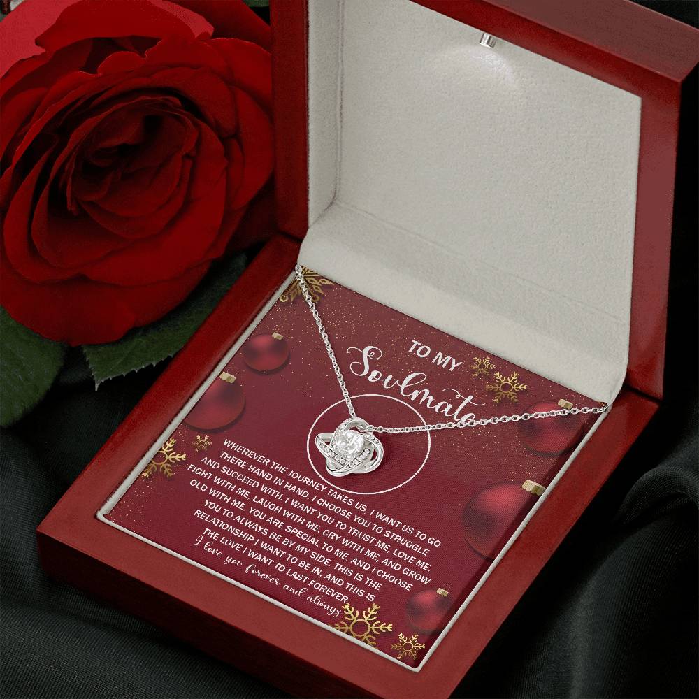To My Soulmate Necklace, Gifts For Soulmate, Christmas Presents For Girlfriend, Gifts For Husband From Wife Unique Christmas