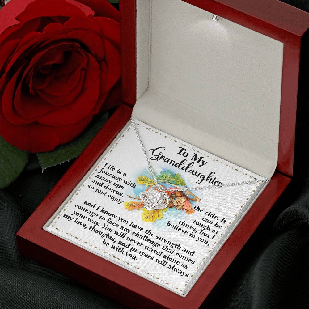 To My Granddaughter Necklace, Gifts For Granddaughter From Grandparents, Granddaughter Necklace From Nana, Valentines Gifts For Granddaughter