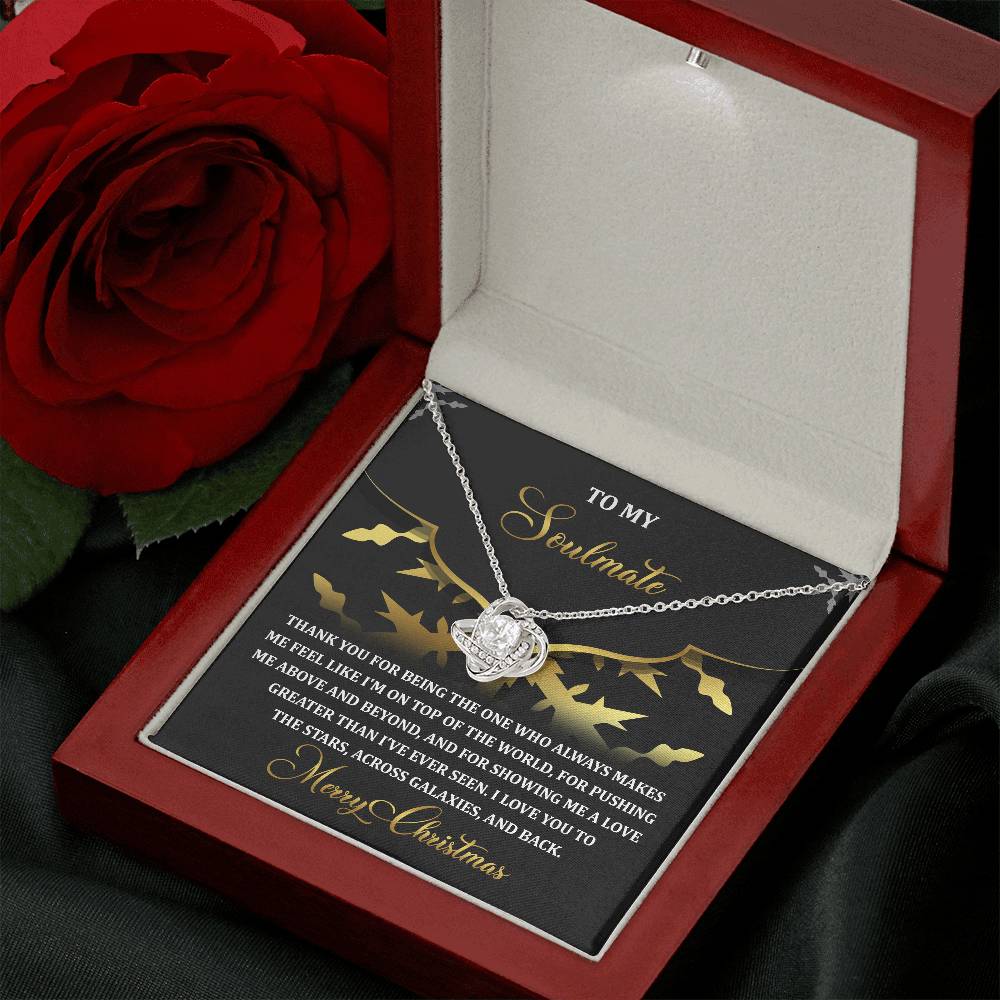 To My Soulmate Necklace, Christmas Gifts For Girlfriend, Christmas Presents For Wife, Soulmate Necklace For Women