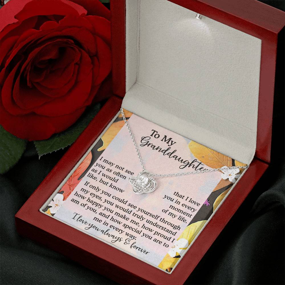 To My Granddaughter Necklace, Necklaces For Granddaughters, Granddaughter Valentine Gift, Gifts For 18 Year Old Granddaughter, Granddaughter From Grandpa