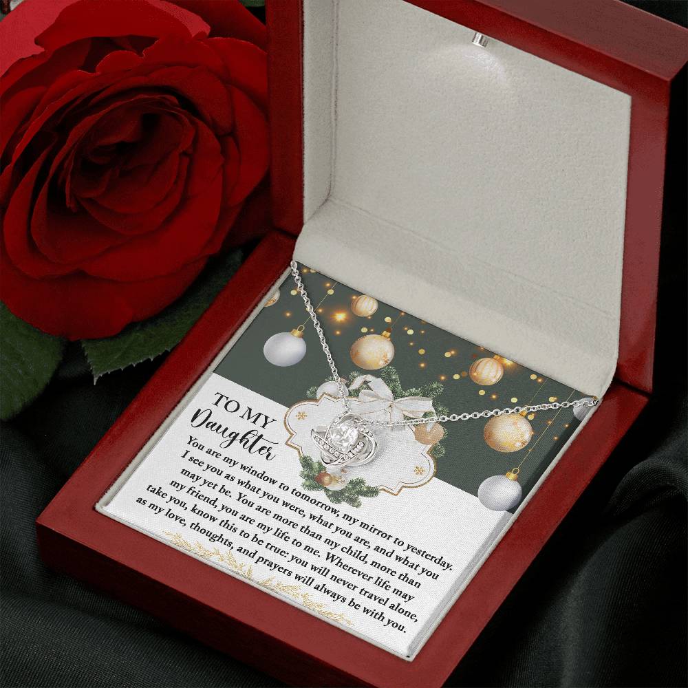Christmas Gift For Daughter Adult, Christmas Gift From Daughter To Dad, Daughter Necklaces From Mom, To My Lovely Daughter Necklace