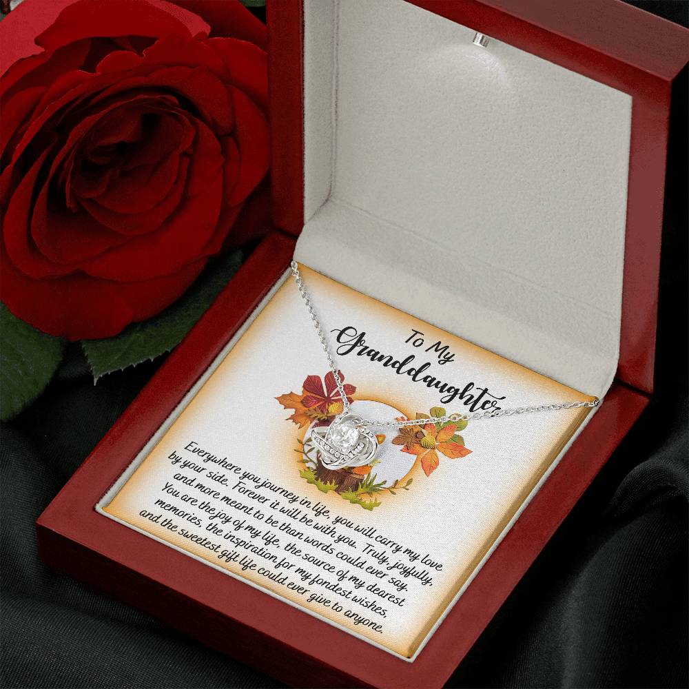 To My Granddaughter Necklace, Grandmother Granddaughter Gifts, Granddaughter Necklace From Grandparents, Christmas Gifts For Granddaughter
