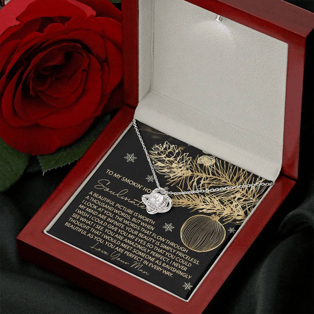 To My Smokin's Hot Soulmate Necklace, Christmas Gift For Wife Ideas, Christmas Jewelry For Women, My Soulmate Gifts For Her