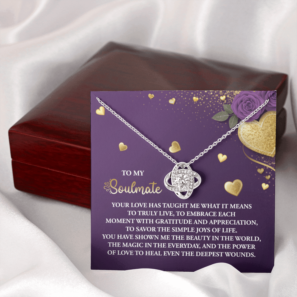To My Soulmate Necklace, Valentine Gifts For Women, Valentine Jewelry For Women, Romantic Valentine's Day Gift, Valentine For Her Gift