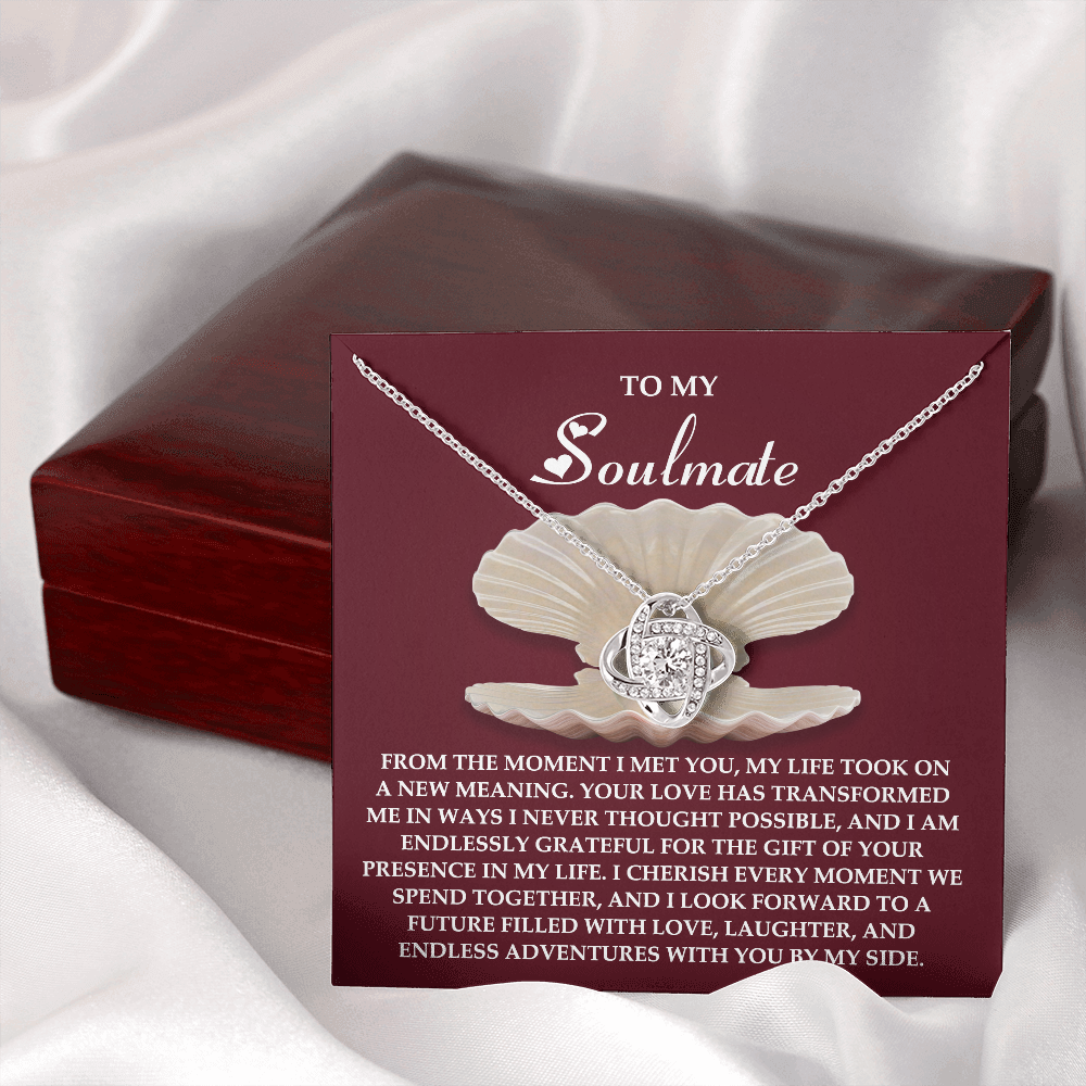 To My Soulmate Necklace, Necklace For Valentine's Day, Valentine Gifts For My Wife, Women's Valentine's Day Gifts, Valentine Gifts For Her