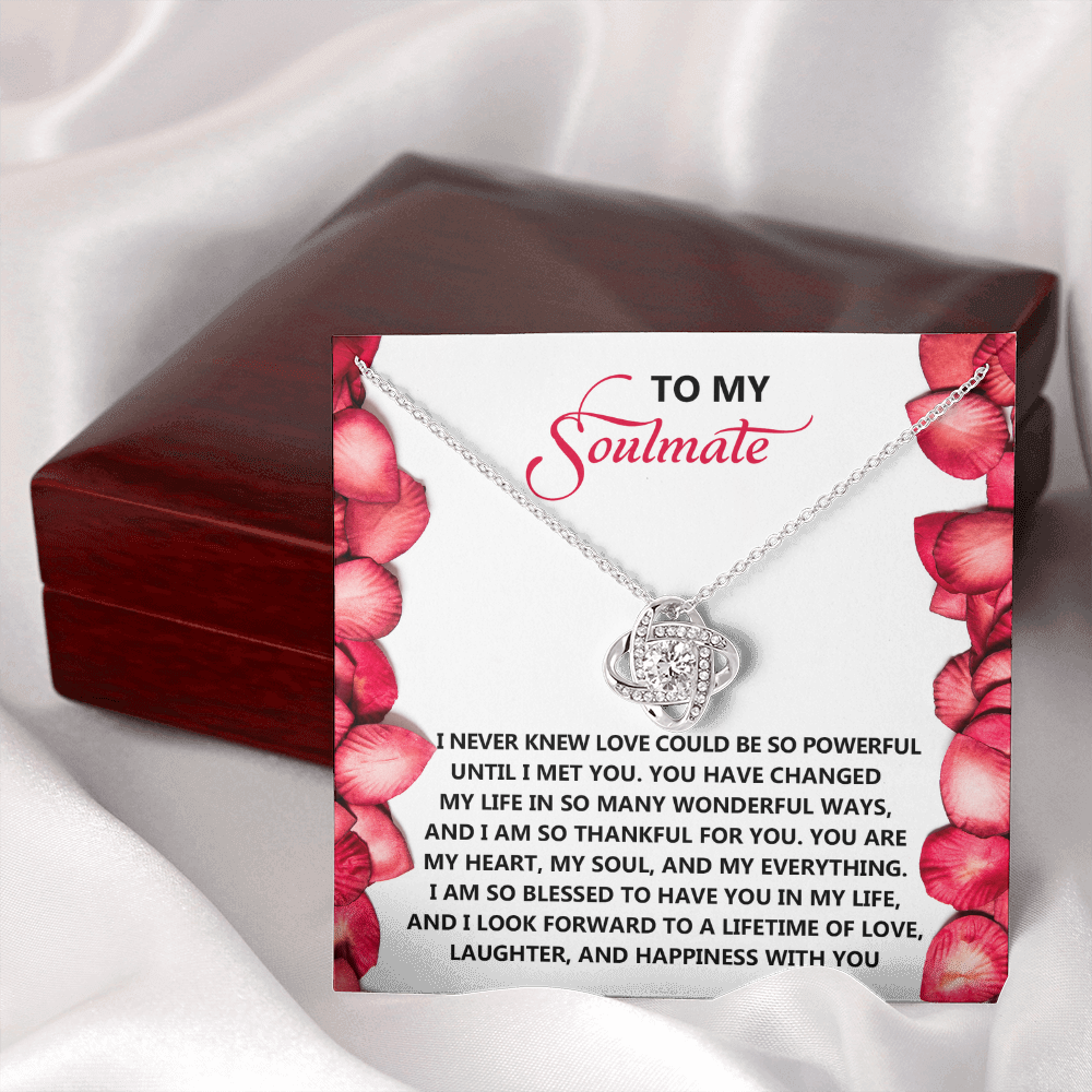 To My Soulmate Necklace, Necklace For Valentine's Day, Valentine Gifts For Her, Valentine's Gifts For Women, Valentine Gifts For Wife