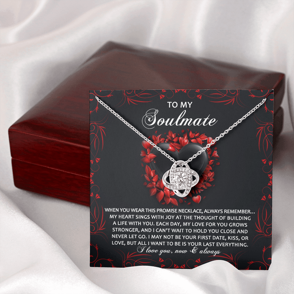 To My Soulmate Necklace, Unique Valentine Gifts For Her, Valentine Birthday Gifts, My Soulmate Gifts For Her, Valentine Jewelry For Women