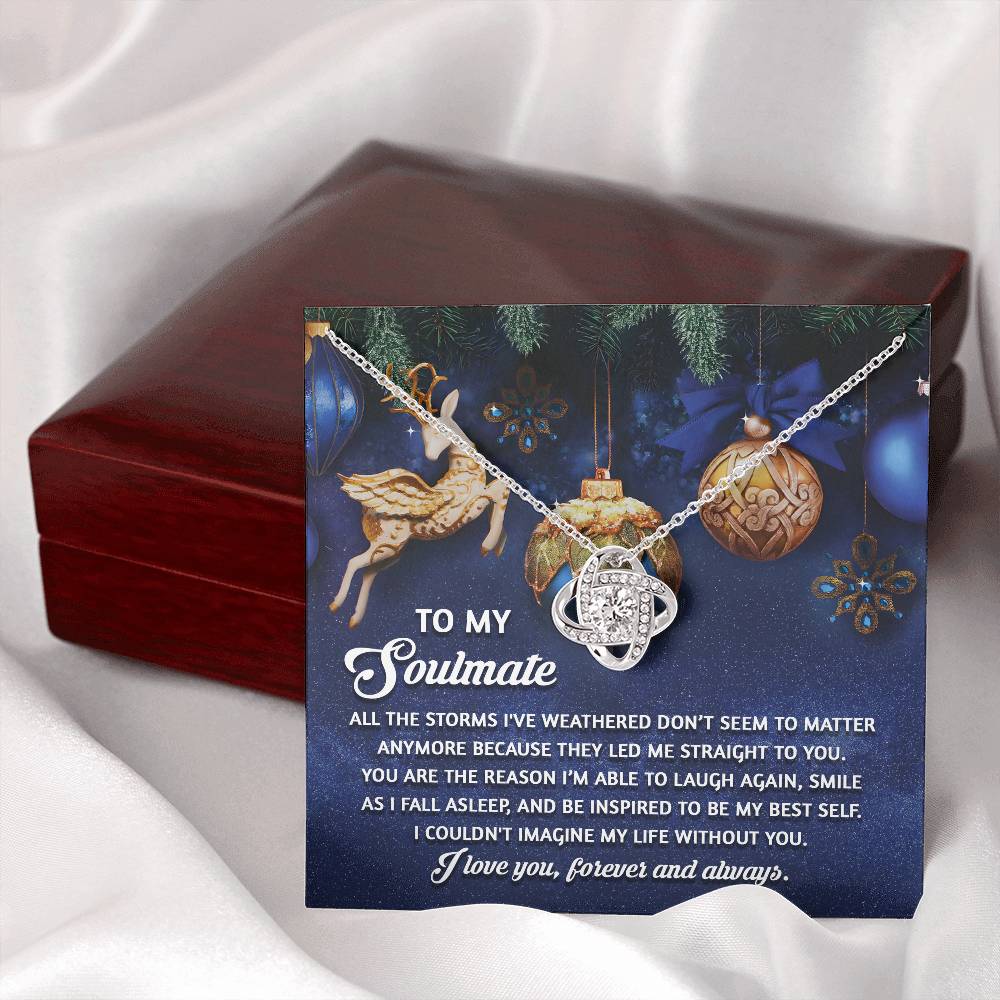 To My Soulmate Necklace, Christmas Gifts For Wife, Gifts For Husband From Wife Unique Christmas, Wife Christmas Gift, Christmas For Wife