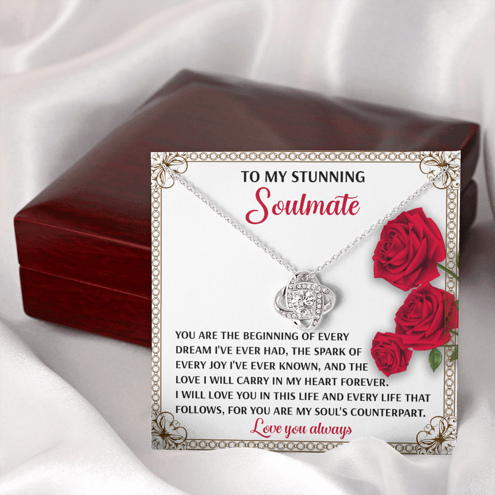 To My Stunning Soulmate Necklace, Best Valentine Gifts For Wife, Naughty Valentine's Gifts For Wife, Valentine Gifts For My Wife, Valentine For Wife
