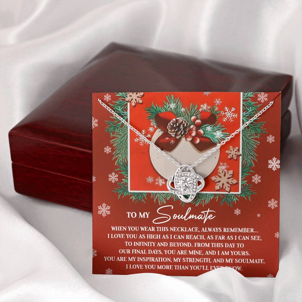 To My Soulmate Necklace, Christmas Gifts For Your Wife, Gifts For My Girlfriend For Christmas, Wife Christmas Gift Ideas