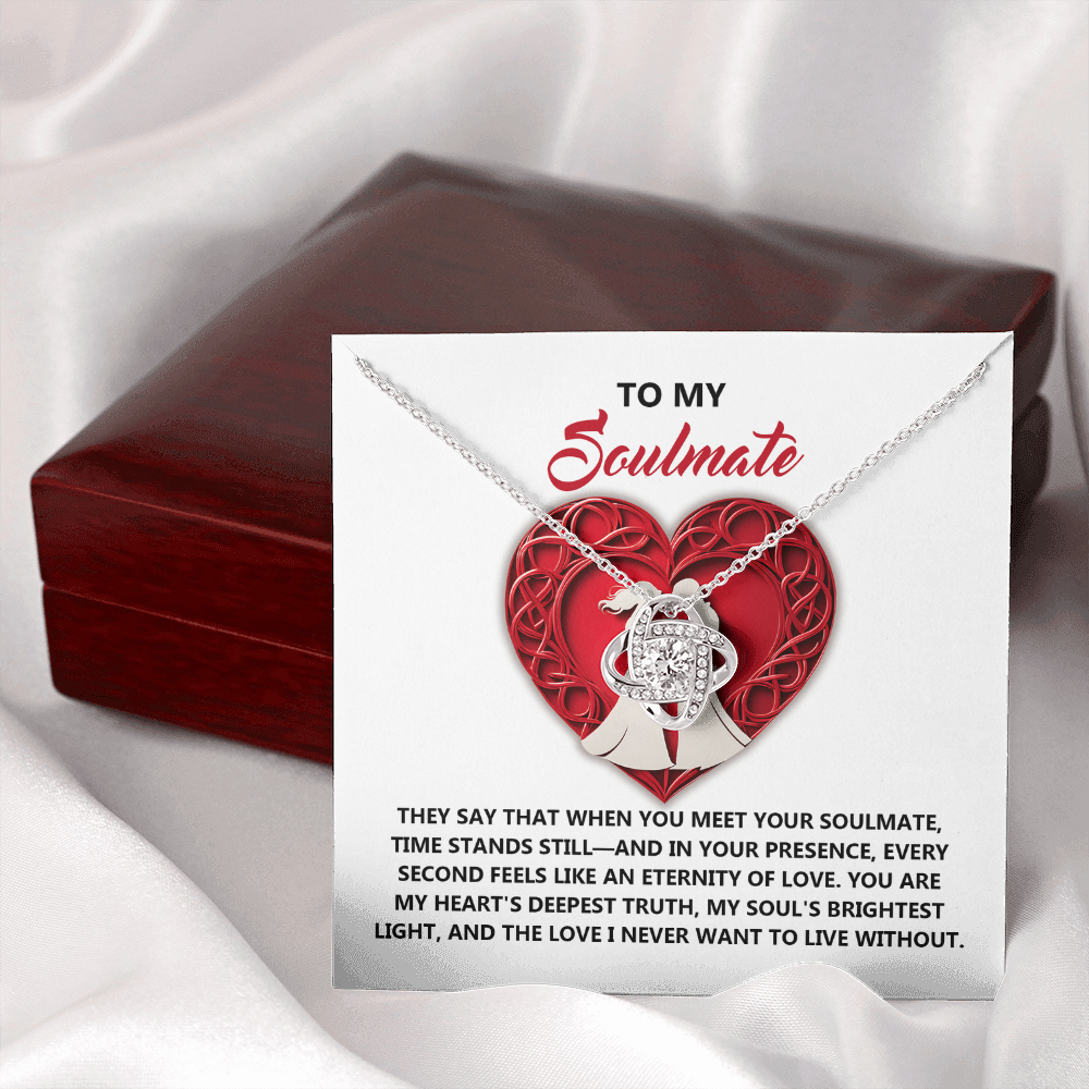 To My Soulmate Necklace, Gifts For Girlfriend Unique, Best Valentine Gift For Wife, Love Necklace For Girlfriend, Valentines Necklace For Girlfriend
