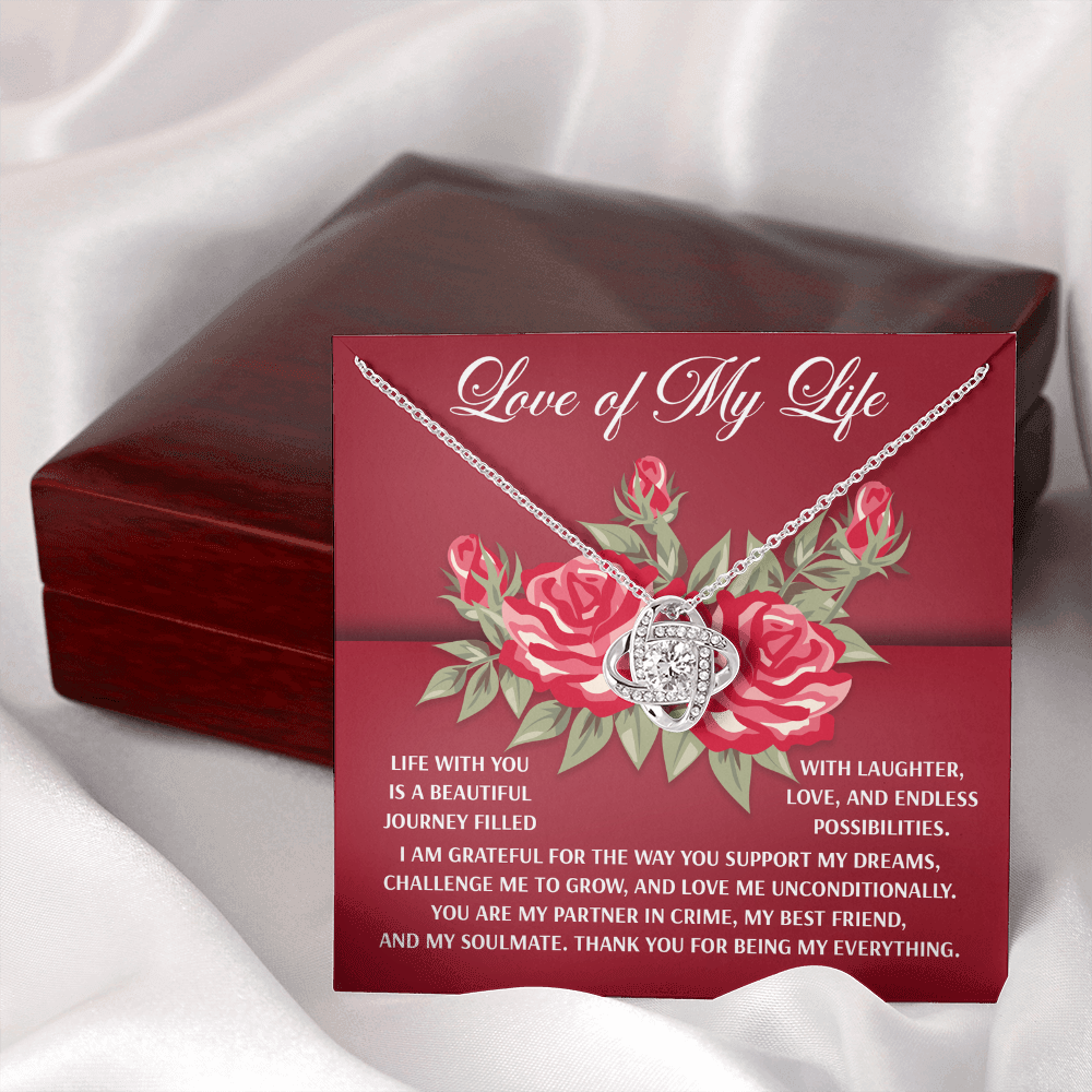 Love Of My Life Necklace, Valentine's Gifts For Wife, Valentine's Necklace For Her, Women's Valentine's Day Gifts, Best Valentine Gifts For Wife