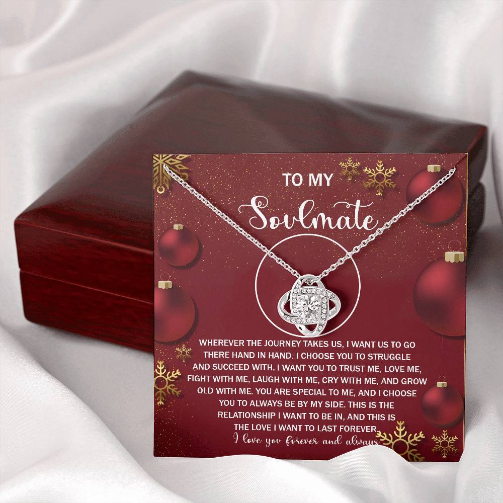 To My Soulmate Necklace, Gifts For Soulmate, Christmas Presents For Girlfriend, Gifts For Husband From Wife Unique Christmas