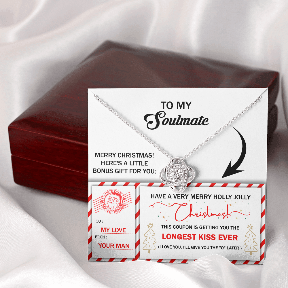 To My Soulmate Necklace For Women Funny, Christmas Gift For Girlfriend, Special Christmas Gift For My Wife, Christmas Presents For Gf