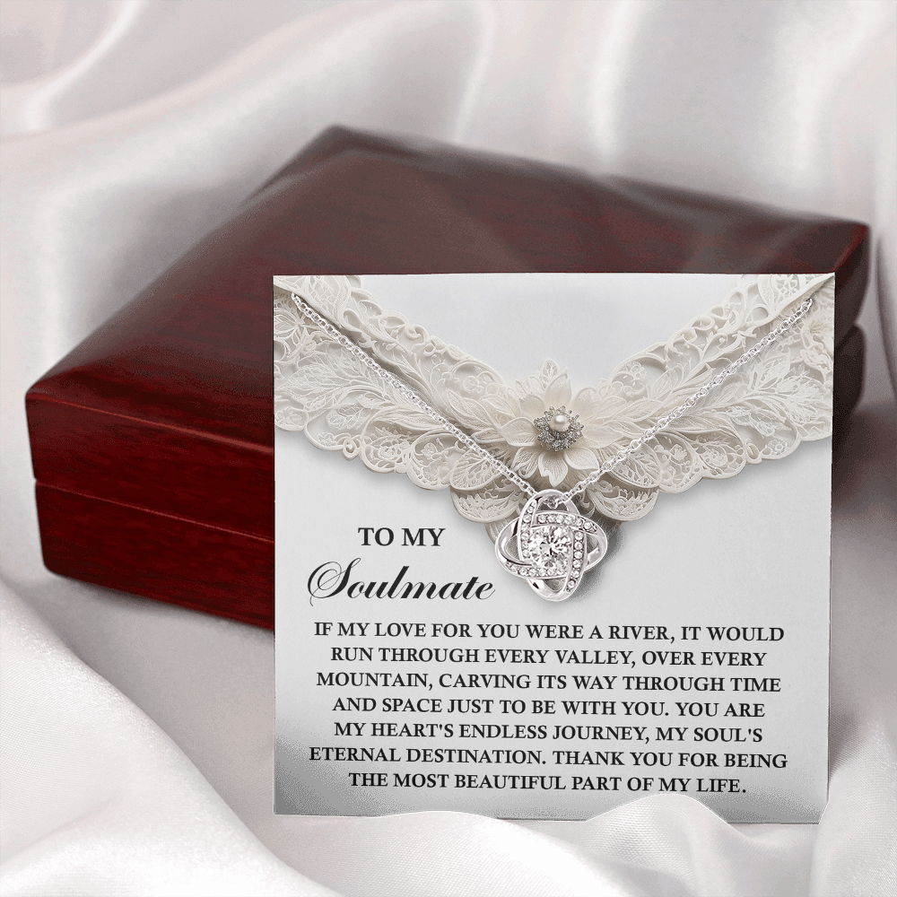 To My Soulmate Necklace, Valentine's Gift For Women, Valentine's Day Gifts, Romantic Valentine's Day Gift, Valentine's Gift For Women