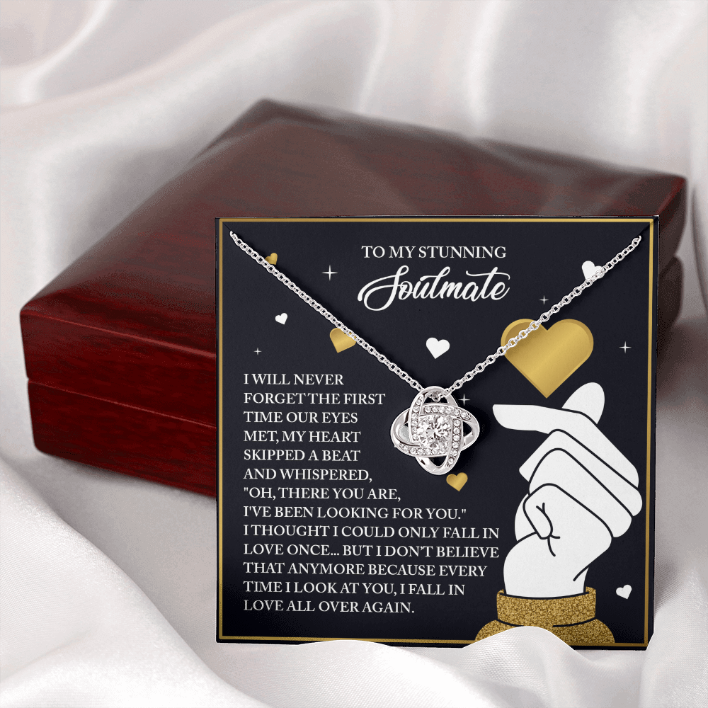To My Stunning Soulmate Necklace, Valentine Gift For My Wife, Valentine's Gifts For Wife, Valentine Gifts For Her Romantic, Valentine's Day Gifts