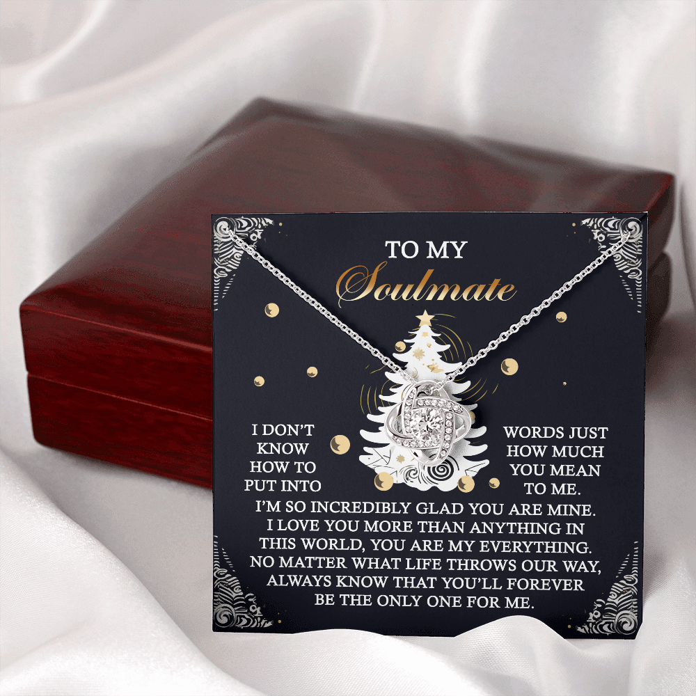 To My Soulmate Necklace For Women, Christmas Jewelry For Women, Soulmate Anniversary Jewelry, Christmas Presents For Your Girlfriend
