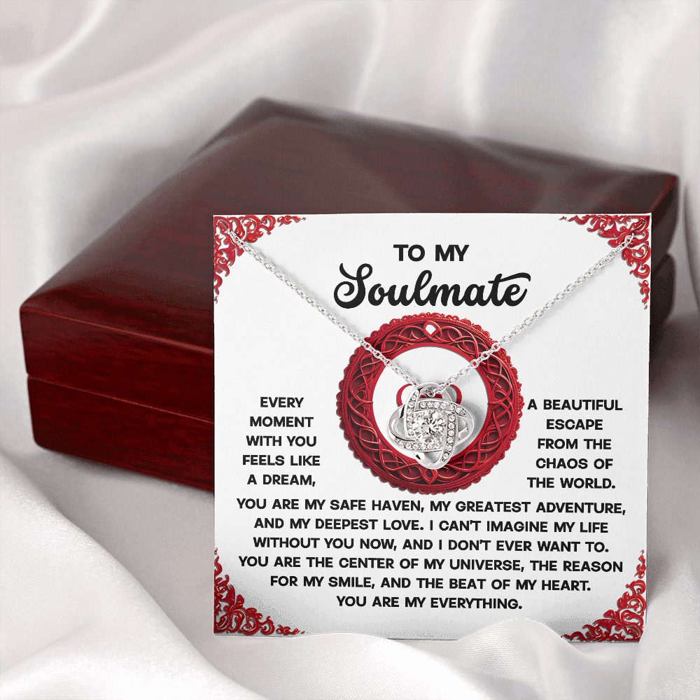 To My Soulmate Necklace, Valentine's Day Gifts, Valentine's Day Gifts For Women, Soulmate Necklace Women, Unique Valentine Gifts For Her