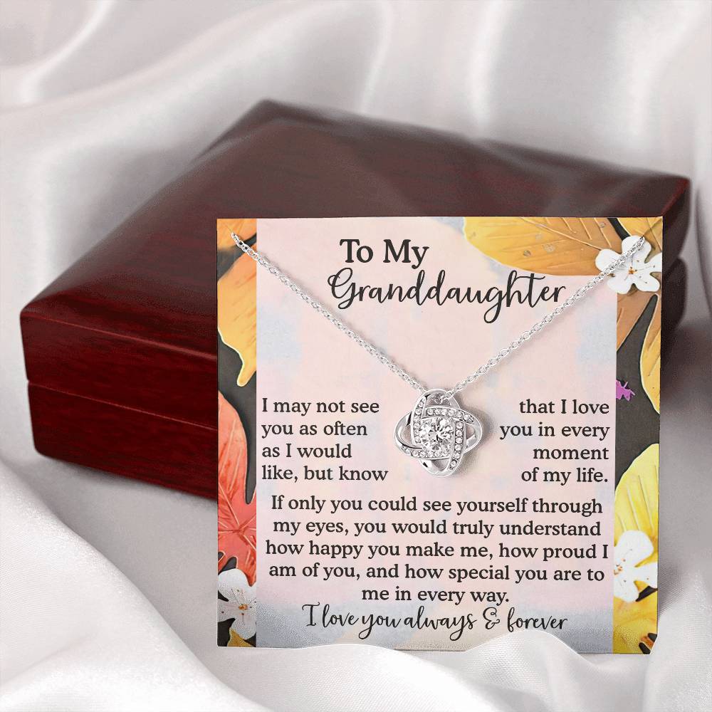 To My Granddaughter Necklace, Necklaces For Granddaughters, Granddaughter Valentine Gift, Gifts For 18 Year Old Granddaughter, Granddaughter From Grandpa