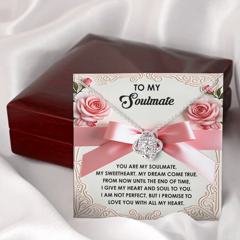To My Soulmate Necklace, Valentine's For Her, Valentine Necklaces For Women, Valentine Day For Wife, Unique Valentine Gifts For Her