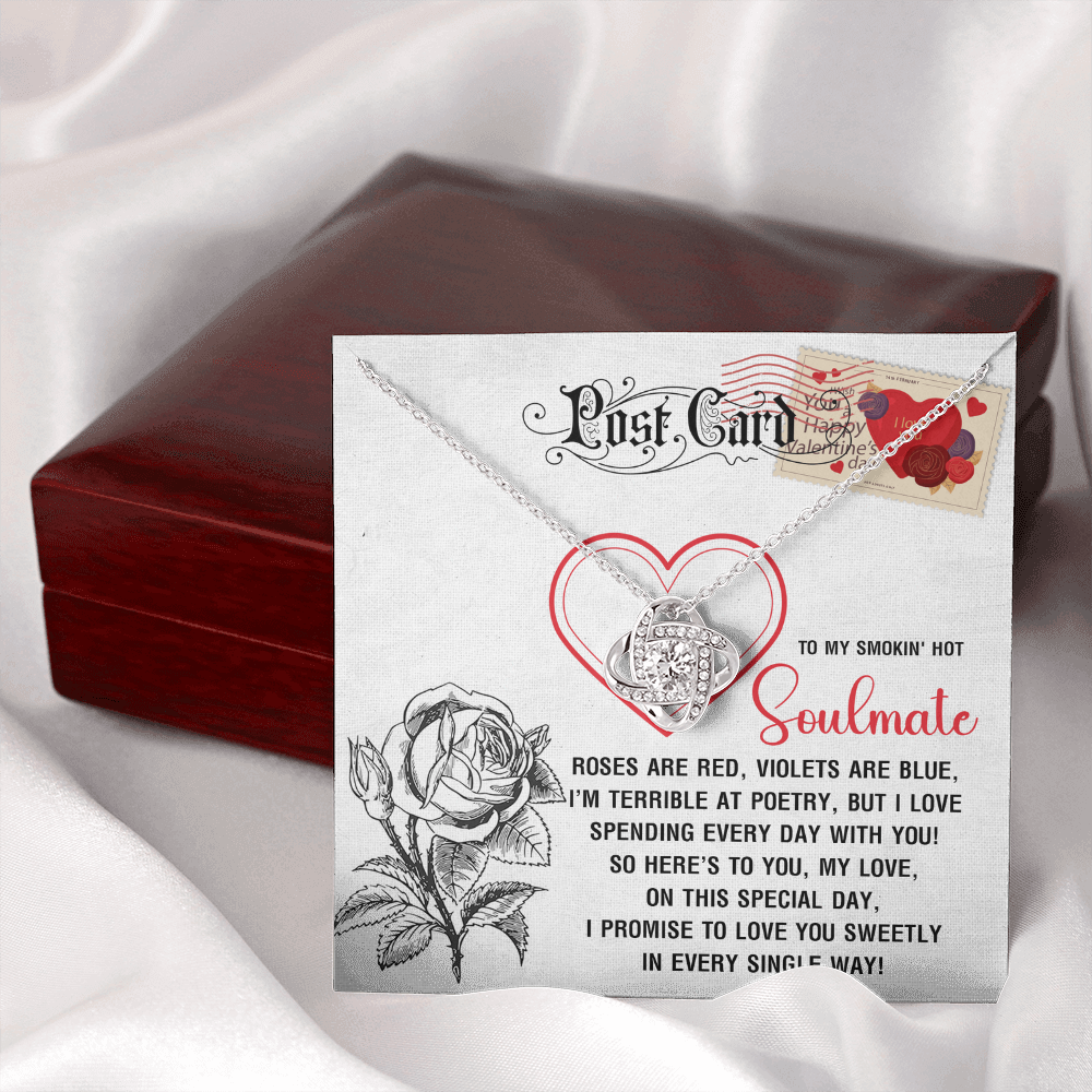 To My Smokin' Hot Soulmate Necklace, San Valentine Gift For Her, Valentine Presents For Women, Soulmate Gifts For Her, Valentine Gifts For Women