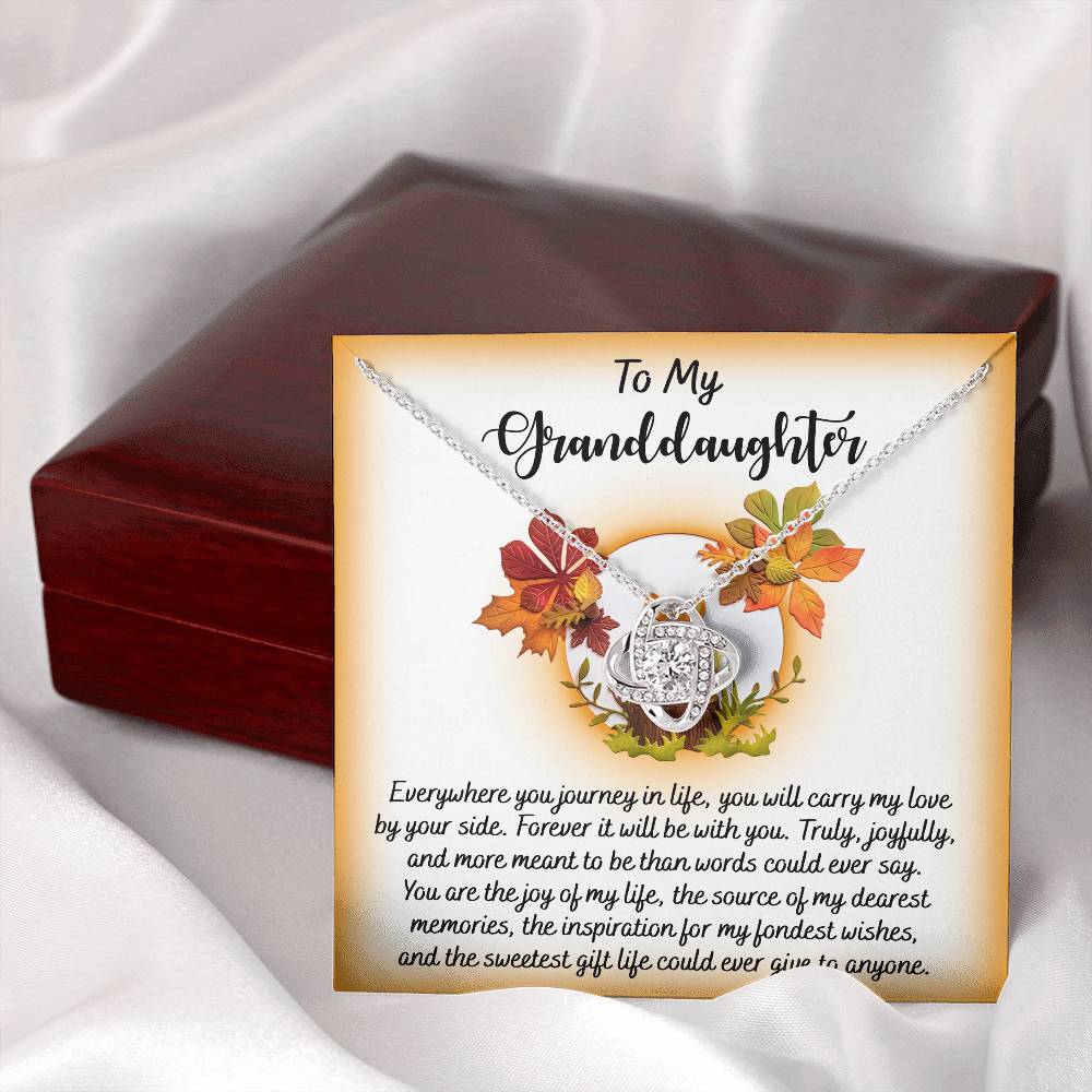 To My Granddaughter Necklace, Grandmother Granddaughter Gifts, Granddaughter Necklace From Grandparents, Christmas Gifts For Granddaughter