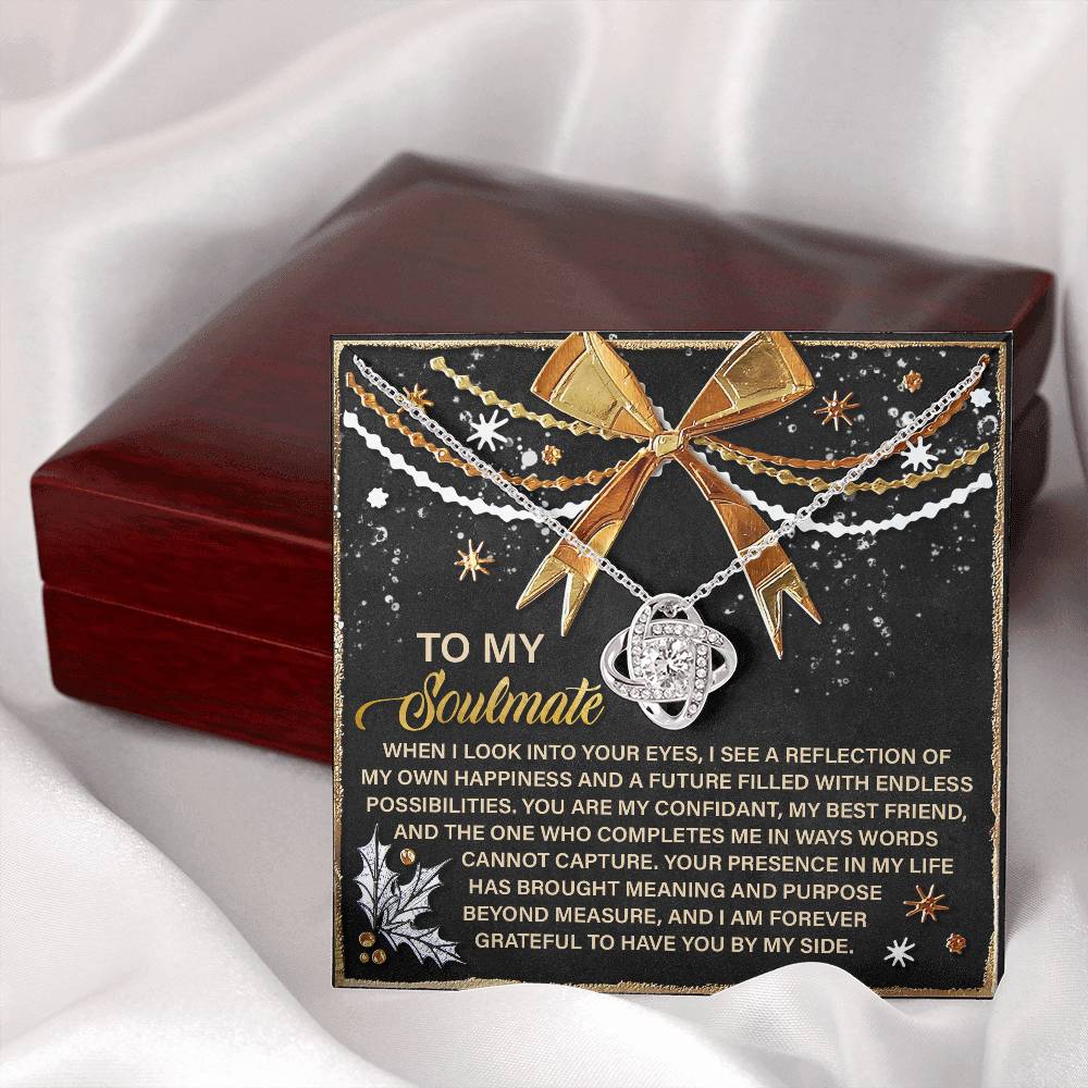 To My Soulmate Necklace For Women, Soulmate Necklace For Women, Christmas For Wife, Funny Christmas Gifts For Wife