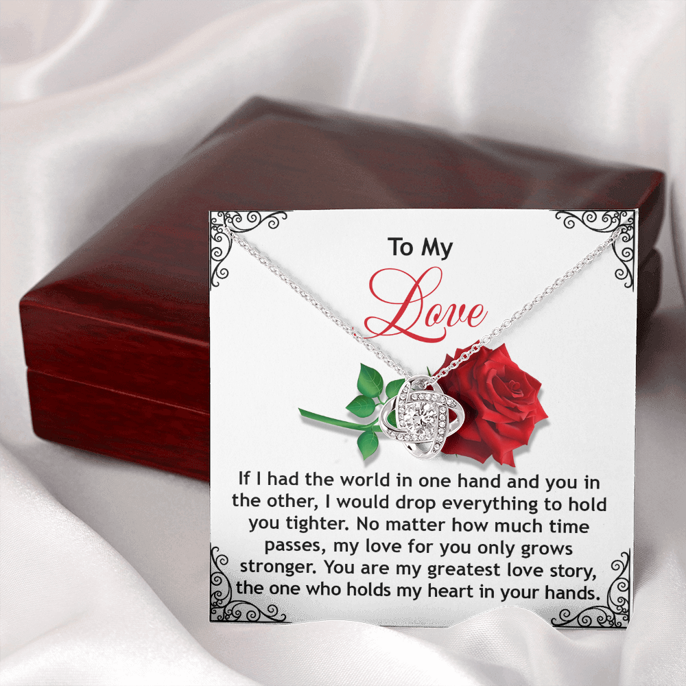 To My Love Necklace, Valentine Gift For Wife, Valentine's Necklace For Her, Valentine Gift For Wife From Husband, Necklace For My Girlfriend