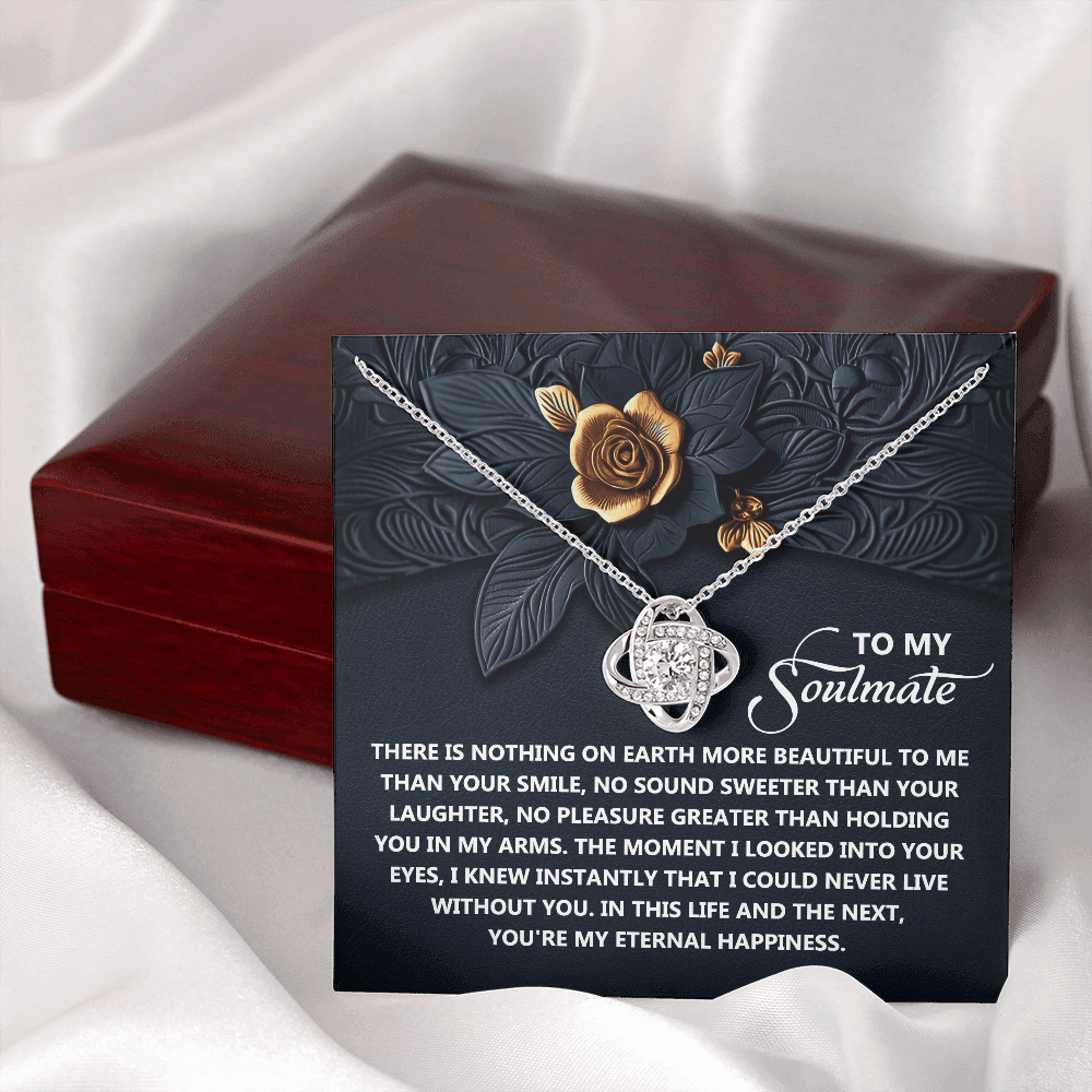 To My Soulmate Necklace, Best Valentine Gift For Wife, Valentine For Her Gift, Soulmate Necklace For Women, Valentine's Day Gifts For Women