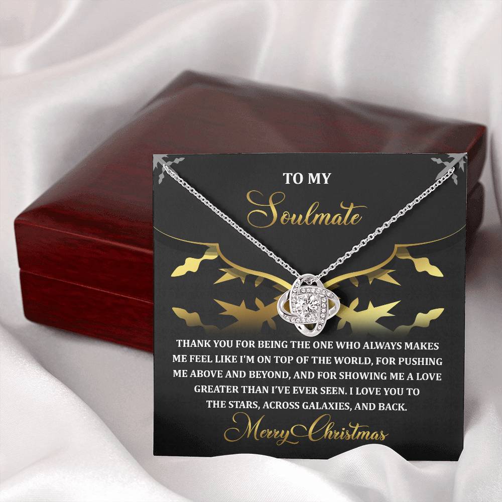To My Soulmate Necklace, Christmas Gifts For Girlfriend, Christmas Presents For Wife, Soulmate Necklace For Women
