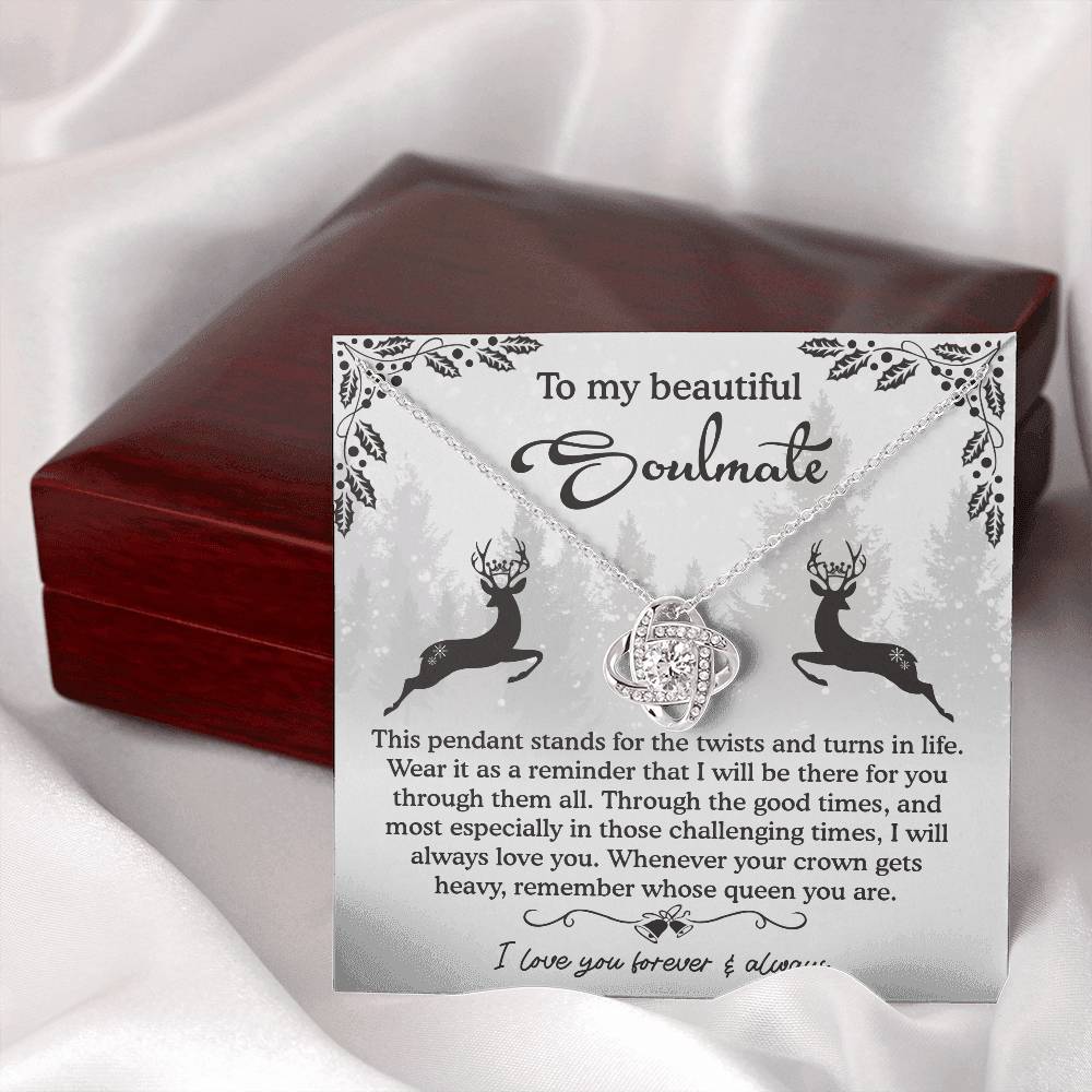 To My Beautiful Soulmate Necklace, My Soulmate Gifts For Her, Wife Christmas Gift Ideas, Christmas Presents For Gf
