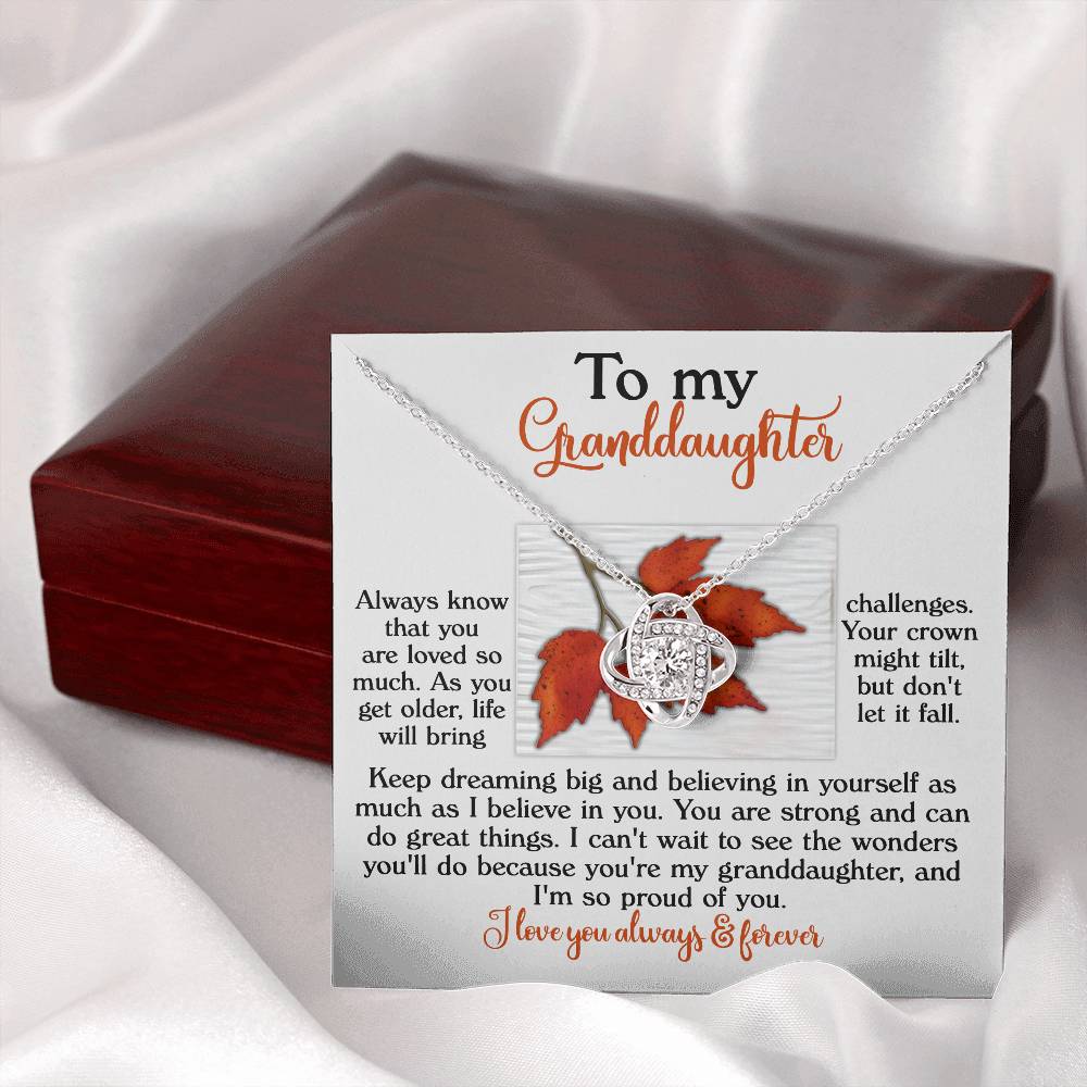 To My Granddaughter Necklace, Gifts Valentines Day For Granddaughter, Grandmother Granddaughter Necklace, Papa Necklace For Granddaughter