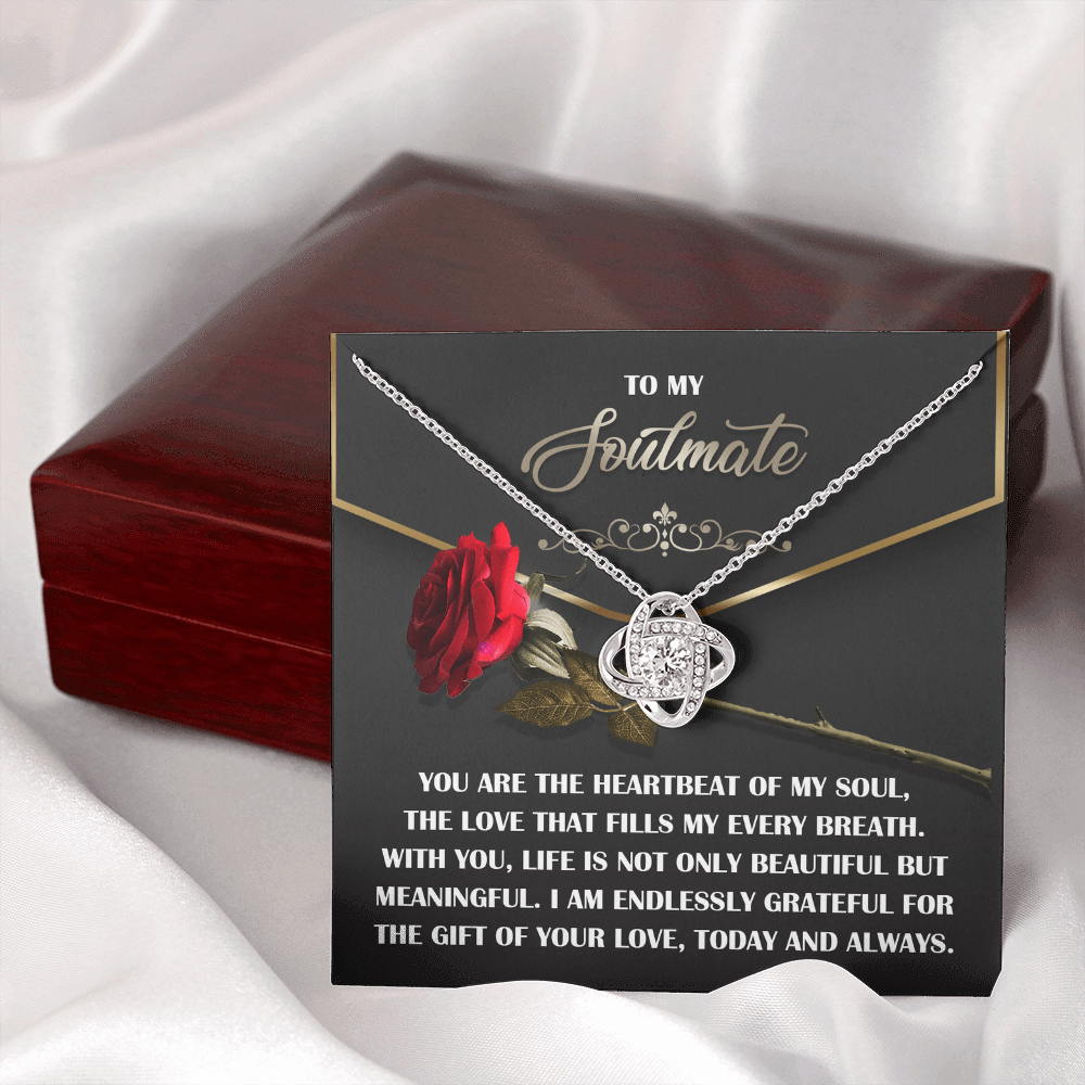To My Soulmate Necklace, Valentine Gift For Wife, Great Valentine Gifts For Her, Valentine's Gift For Wife, Best Valentine Gift For Wife