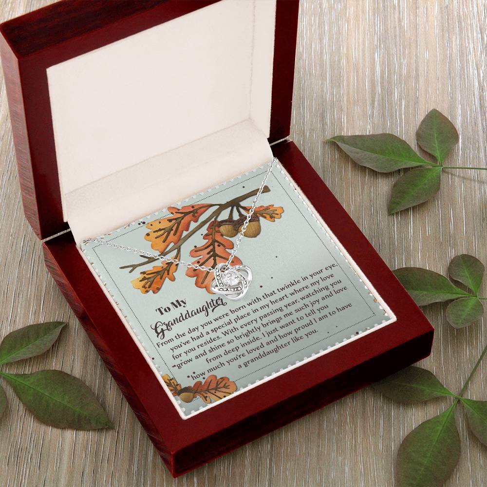 To My Granddaughter Necklace, Gifts For Granddaughter From Grandma, Valentines Card For Granddaughter, Necklace For Granddaughter From Grandpa