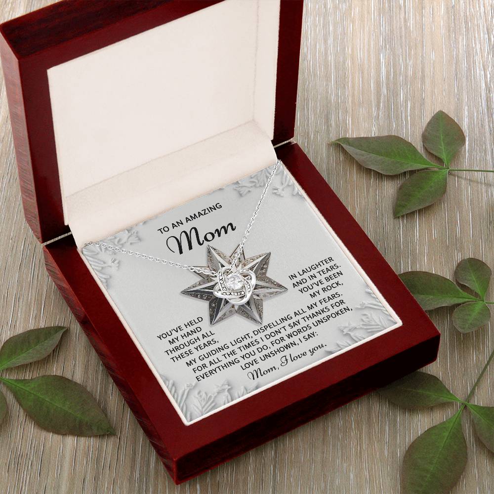 To My Amazing Mom Necklace, Christmas For Mom From Son, Christmas Gift For My Mom, Mom Christmas Gifts From Son