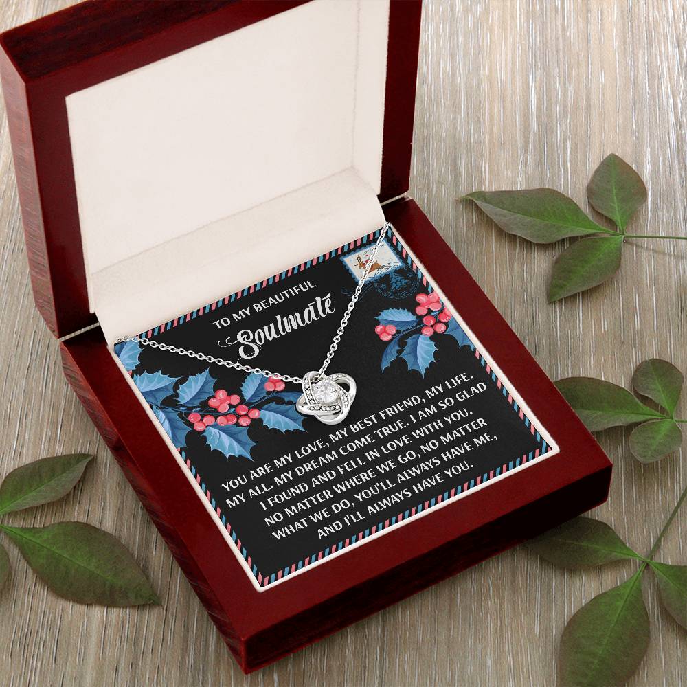 To My Beautiful Soulmate Necklace, Christmas Presents For Women, Christmas Gifts Ideas For Wife, Gifts For Her For Christmas