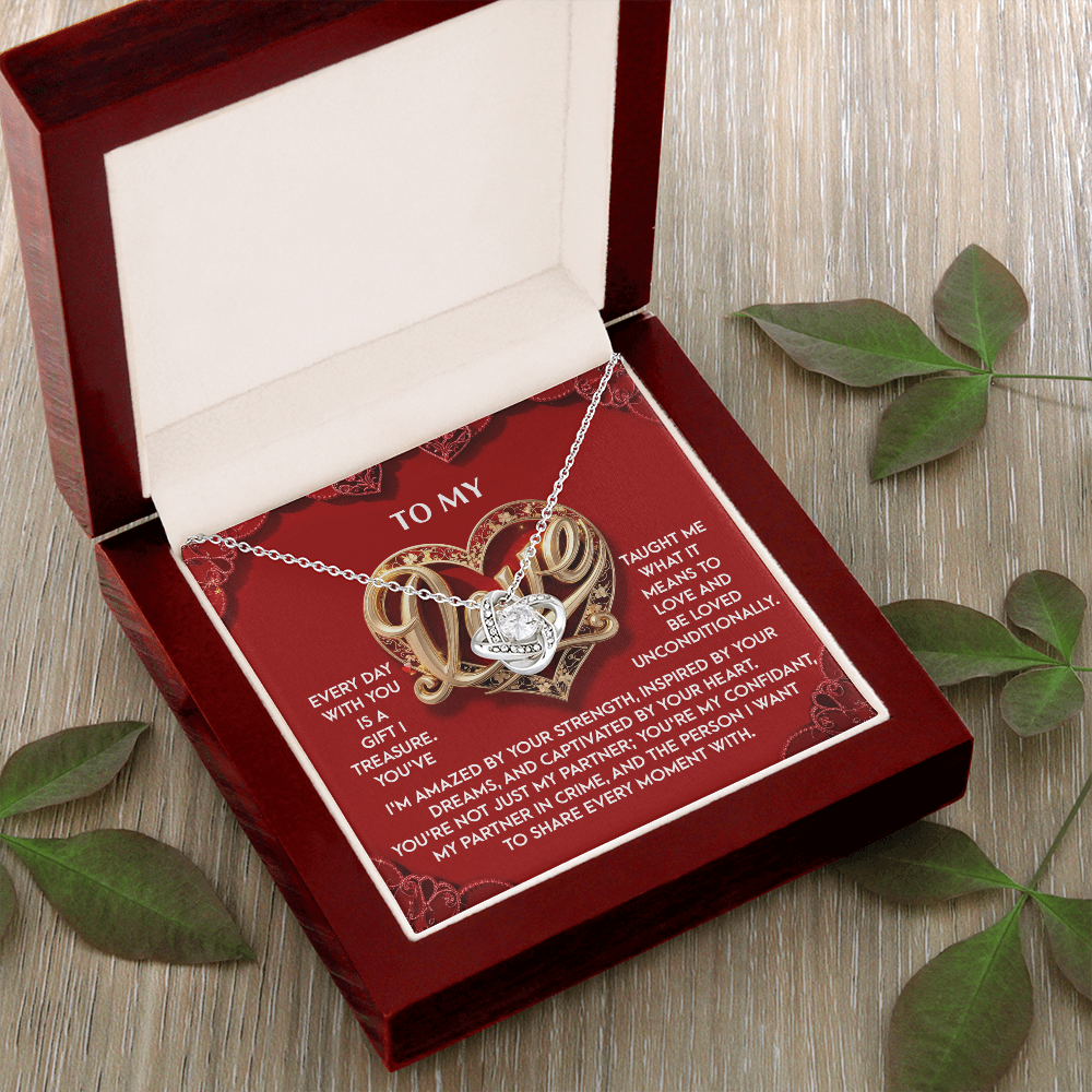 To My Love Necklace, Valentine Gift For My Wife, Unique Valentine Gifts For Her, Best Valentine Gifts For Wife, Promise Necklace For Girlfriend