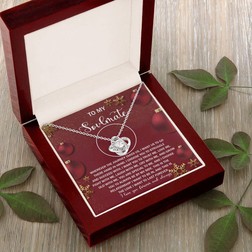 To My Soulmate Necklace, Gifts For Soulmate, Christmas Presents For Girlfriend, Gifts For Husband From Wife Unique Christmas