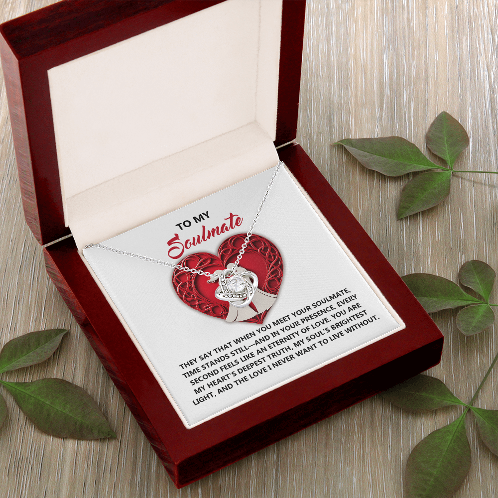 To My Soulmate Necklace, Gifts For Girlfriend Unique, Best Valentine Gift For Wife, Love Necklace For Girlfriend, Valentines Necklace For Girlfriend