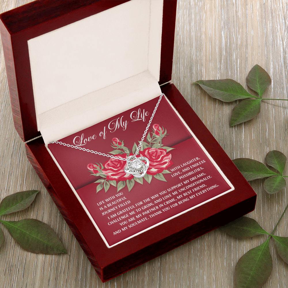 Love Of My Life Necklace, Valentine's Gifts For Wife, Valentine's Necklace For Her, Women's Valentine's Day Gifts, Best Valentine Gifts For Wife