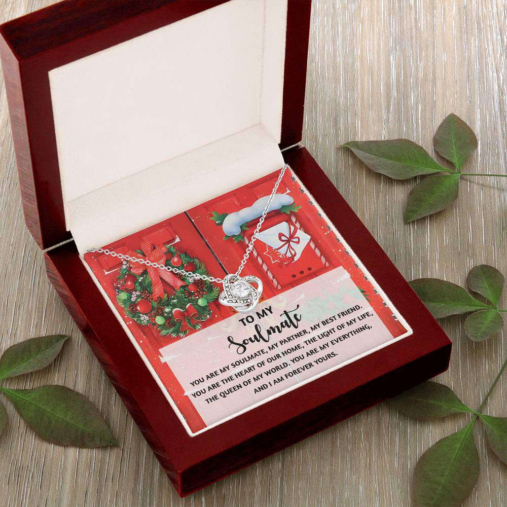 To My Soulmate Necklace, Christmas Gifts For My Wife, Funny Christmas Gift For Wife, Soulmate Gifts For Her, Christmas For Wife