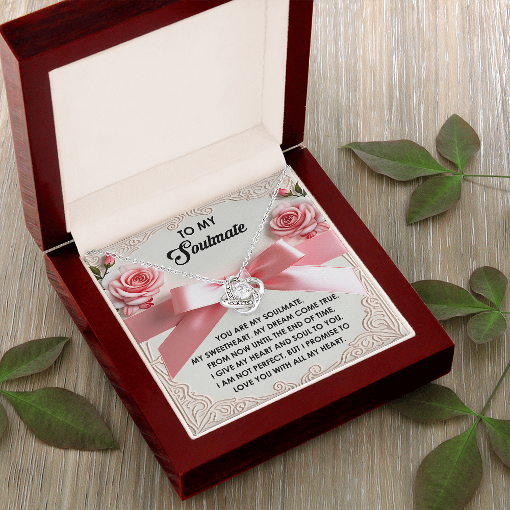 To My Soulmate Necklace, Valentine's For Her, Valentine Necklaces For Women, Valentine Day For Wife, Unique Valentine Gifts For Her