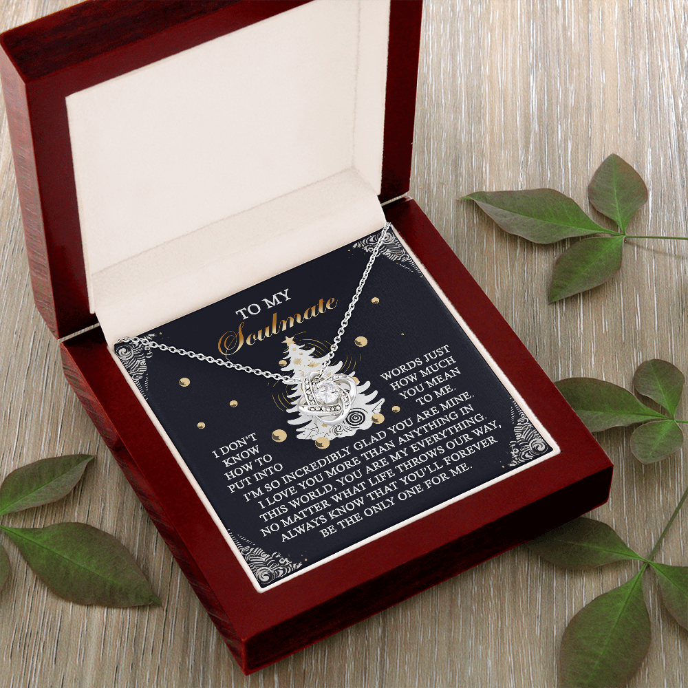 To My Soulmate Necklace For Women, Christmas Jewelry For Women, Soulmate Anniversary Jewelry, Christmas Presents For Your Girlfriend