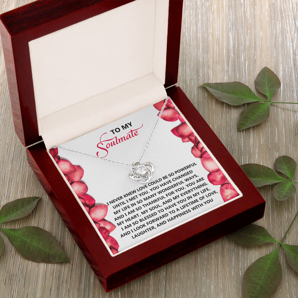 To My Soulmate Necklace, Necklace For Valentine's Day, Valentine Gifts For Her, Valentine's Gifts For Women, Valentine Gifts For Wife