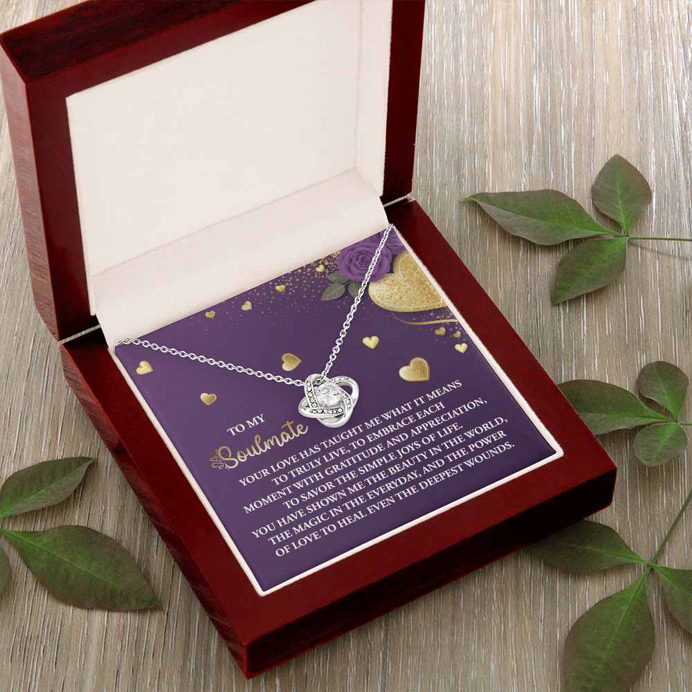 To My Soulmate Necklace, Valentine Gifts For Women, Valentine Jewelry For Women, Romantic Valentine's Day Gift, Valentine For Her Gift