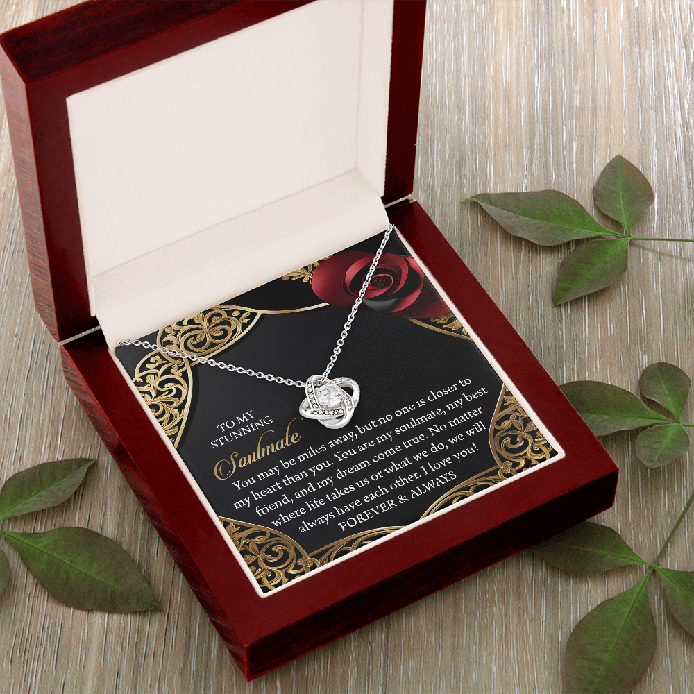 To My Stunning Soulmate Necklace, Valentine Gift For My Wife, Valentine's Gifts For Wife, Valentine Gifts For Her Romantic, Valentine's Day Gifts