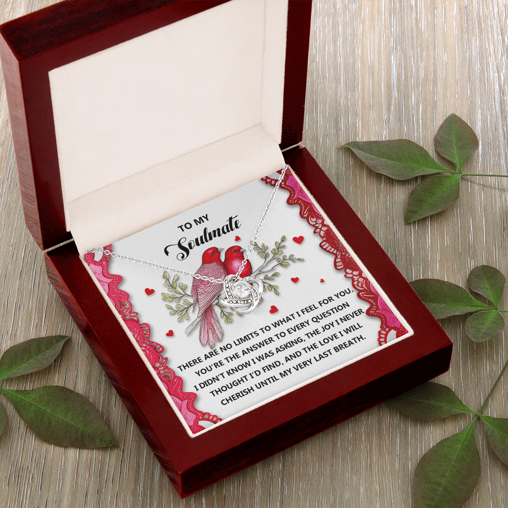To My Soulmate Necklace, To My Soulmate Necklace For Women, Valentine Necklaces For Women, Valentine Jewelry For Women, Valentine's Day Gifts